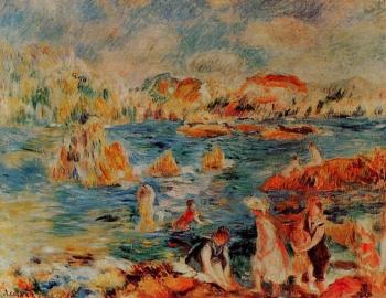 Pierre Auguste Renoir : The Bech at Gurnsey